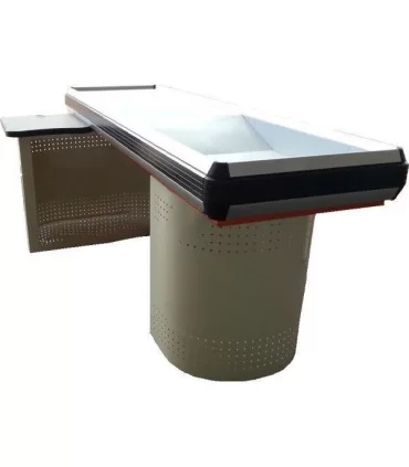 میز چک اوت ساده طوس مشبک - 2